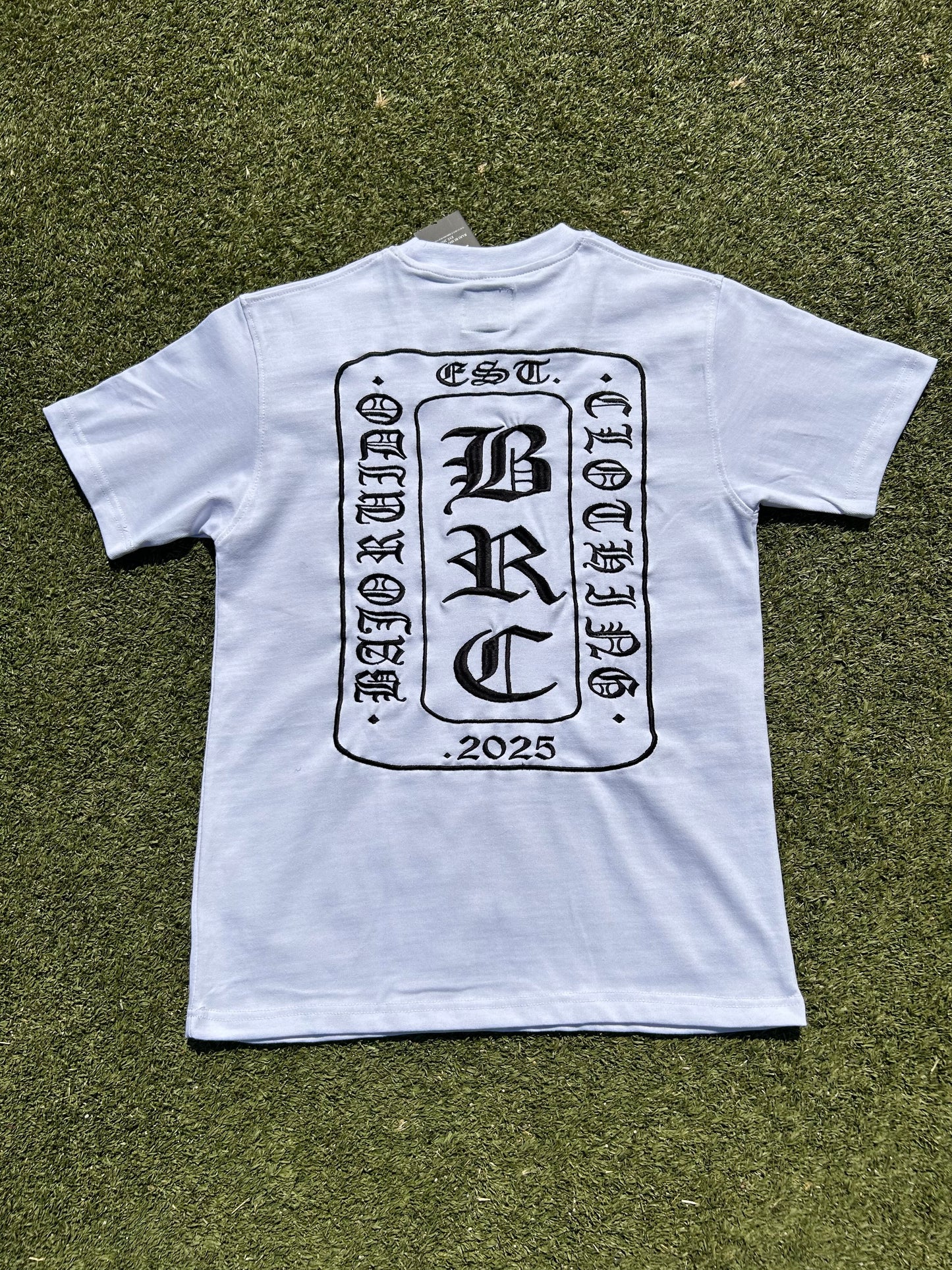 BRC embroidered white t-shirt